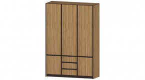 Серия Бостон Шкаф 3-х створчатый дуб вотан в Челябинске - chelyabinsk.mebel-tymen.ru | фото