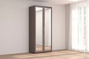 Шкаф 2-х дверный с зеркалом Кэт-4 Венге Диал в Челябинске - chelyabinsk.mebel-tymen.ru | фото