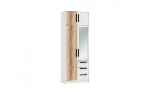 Шкаф для одежды 83.09 Вегас (2-х дв.) с зеркалом (ЛДСП Белый) в Челябинске - chelyabinsk.mebel-tymen.ru | фото