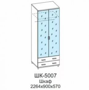 Шкаф для одежды и белья ШК-5007 Грейс в Челябинске - chelyabinsk.mebel-tymen.ru | фото
