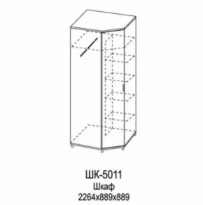 Шкаф для одежды и белья ШК-5011 Грейс в Челябинске - chelyabinsk.mebel-tymen.ru | фото