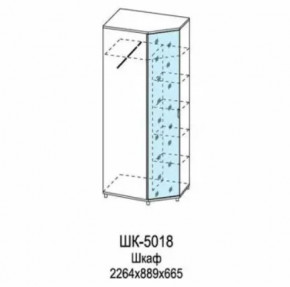 Шкаф для одежды и белья ШК-5018 Грейс в Челябинске - chelyabinsk.mebel-tymen.ru | фото