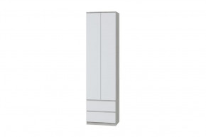 Шкаф для одежды Лори, дуб серый/белый в Челябинске - chelyabinsk.mebel-tymen.ru | фото
