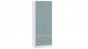 Шкаф для одежды «Марли» Белый, Серо-голубой в Челябинске - chelyabinsk.mebel-tymen.ru | фото