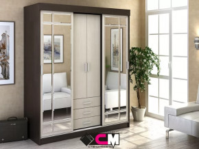 Шкаф-купе Лидер 1К Венге/Дуб белфорт в Челябинске - chelyabinsk.mebel-tymen.ru | фото