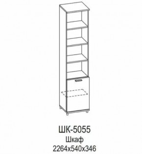 Шкаф ШК-5055 Грейс в Челябинске - chelyabinsk.mebel-tymen.ru | фото