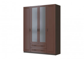 Шкаф ШР-4 "Кантри" 2 зеркала, орех в Челябинске - chelyabinsk.mebel-tymen.ru | фото