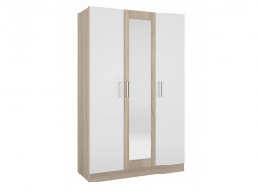 Шкаф трехстворчатый Леси Сонома-Белый в Челябинске - chelyabinsk.mebel-tymen.ru | фото