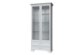 Шкаф витрина-2 стекла "Грация" в Челябинске - chelyabinsk.mebel-tymen.ru | фото