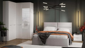 Спальный гарнитур «Глосс» №9 Белый Жемчуг, Белый глянец в Челябинске - chelyabinsk.mebel-tymen.ru | фото