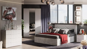 Спальный гарнитур «Хилтон» №1 Ателье светлый в Челябинске - chelyabinsk.mebel-tymen.ru | фото