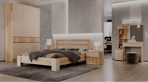 Спальный гарнитур Ленора Дуб вотан/Кашемир в Челябинске - chelyabinsk.mebel-tymen.ru | фото