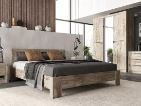 Спальный гарнитур Ривьера Дуб Юкон, Бетон темный в Челябинске - chelyabinsk.mebel-tymen.ru | фото