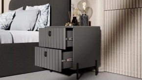 Спальный гарнитур «Тиффани» №2 Серый графит, Графит матовый в Челябинске - chelyabinsk.mebel-tymen.ru | фото