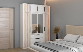 Спальный гарнитур Вегас (ЛДСП Белый) в Челябинске - chelyabinsk.mebel-tymen.ru | фото