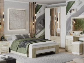 Спальный гарнитур Эдем-1 Дуб сонома/Белый жемчуг в Челябинске - chelyabinsk.mebel-tymen.ru | фото