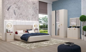 Спальня №1 "Капри" Сатин в Челябинске - chelyabinsk.mebel-tymen.ru | фото