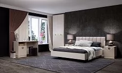Спальня №2 "Капри" Сатин в Челябинске - chelyabinsk.mebel-tymen.ru | фото