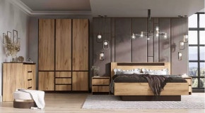 Спальня серия Бостон дуб вотан в Челябинске - chelyabinsk.mebel-tymen.ru | фото
