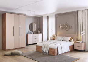 Спальня Тоскана, набор №2, дуб табачный/бисквит в Челябинске - chelyabinsk.mebel-tymen.ru | фото