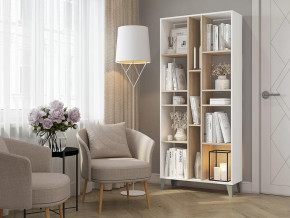 Стеллаж Asti Сонома-Белый в Челябинске - chelyabinsk.mebel-tymen.ru | фото