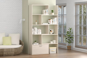 Стеллаж раздвижной, 718/1300 мм бодега белая Диал в Челябинске - chelyabinsk.mebel-tymen.ru | фото