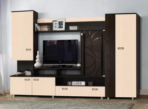 Стенка "Аллегро" вариант 3 венге Linum/дуб белфорт в Челябинске - chelyabinsk.mebel-tymen.ru | фото