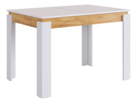 Стол обеденный раздвижной Гермес 2 белое дерево/дуб крафт золотой в Челябинске - chelyabinsk.mebel-tymen.ru | фото