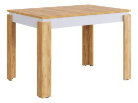 Стол обеденный раздвижной Гермес 2 дуб крафт золотой/белое дерево в Челябинске - chelyabinsk.mebel-tymen.ru | фото