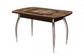 Стол Бостон, капучино/венге/хром триумф в Челябинске - chelyabinsk.mebel-tymen.ru | фото