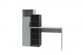 Стол компьютерный Комбо, серый-черный ясень/серый в Челябинске - chelyabinsk.mebel-tymen.ru | фото