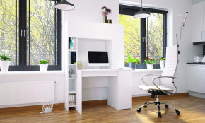 Стол компьютерный Тайм Белый в Челябинске - chelyabinsk.mebel-tymen.ru | фото