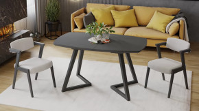 Стол обеденный «TESCA 2» Графит, Стекло графит матовое в Челябинске - chelyabinsk.mebel-tymen.ru | фото