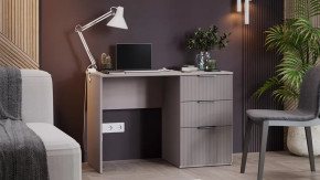 Стол письменный «Графит» Глиняно серый, Холст латте в Челябинске - chelyabinsk.mebel-tymen.ru | фото