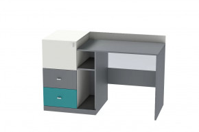 Стол письменный Клео Ст-1, 1300 мм, графит, миндаль, океан Диал в Челябинске - chelyabinsk.mebel-tymen.ru | фото