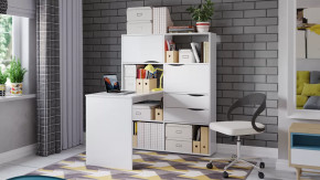 Стол письменный тип 7 Белый Ясень в Челябинске - chelyabinsk.mebel-tymen.ru | фото