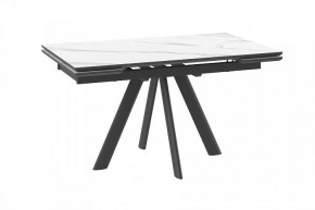 Стол раздвижной Jack-140, calakatta st cer/черный в Челябинске - chelyabinsk.mebel-tymen.ru | фото