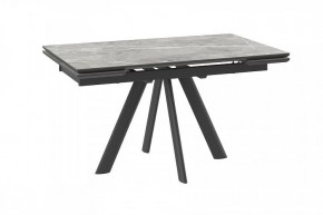 Стол раздвижной Jack-140, stone grey st cer/черный в Челябинске - chelyabinsk.mebel-tymen.ru | фото