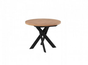 Стол раздвижной RONALDO-100, дуб велингтон/черный в Челябинске - chelyabinsk.mebel-tymen.ru | фото