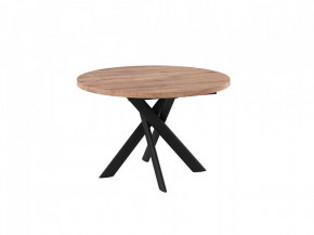 Стол раздвижной RONALDO-120, дуб велингтон/черный в Челябинске - chelyabinsk.mebel-tymen.ru | фото