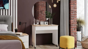 Стол  с зеркалом  «Diamond» тип 2 Дуб Сонома, Белый Ясень в Челябинске - chelyabinsk.mebel-tymen.ru | фото