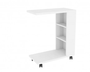 Столик прикроватный Мальта белый в Челябинске - chelyabinsk.mebel-tymen.ru | фото