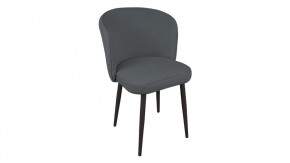 Стул «Боско»  Черный муар, Велюр DREAM Grafit (темно-серый) в Челябинске - chelyabinsk.mebel-tymen.ru | фото