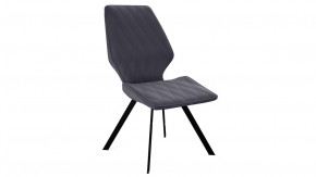 Стул «Матэо»  Черный муар, Микровелюр BRENDY Graphite в Челябинске - chelyabinsk.mebel-tymen.ru | фото
