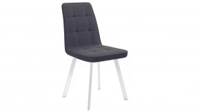 Стул «Рони»  Белый муар, Микровелюр BRENDY Graphite в Челябинске - chelyabinsk.mebel-tymen.ru | фото