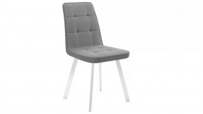 Стул «Рони»  Белый муар, Микровелюр BRENDY Grey в Челябинске - chelyabinsk.mebel-tymen.ru | фото