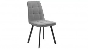 Стул «Рони»  Черный муар, Микровелюр BRENDY Grey в Челябинске - chelyabinsk.mebel-tymen.ru | фото