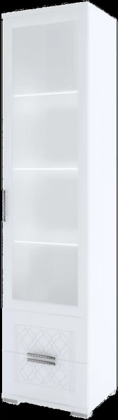 Тиффани гостиная М07 Пенал-витрина в Челябинске - chelyabinsk.mebel-tymen.ru | фото