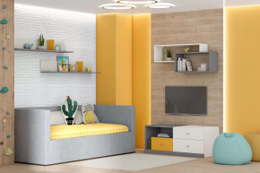 Тумба Клео Т-1, 1200 мм, графит, миндаль, солнечный Диал в Челябинске - chelyabinsk.mebel-tymen.ru | фото