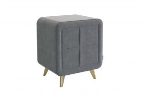 Тумба прикроватная Софи 2 графит (велюр) в Челябинске - chelyabinsk.mebel-tymen.ru | фото